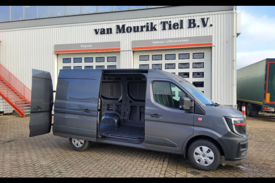 Renault Master 150.35 - L2H2 GESLOTEN - EURO 6 - METALLIC ASFALT - TREKHAAK - V-32-JZF - BPM VRIJ!