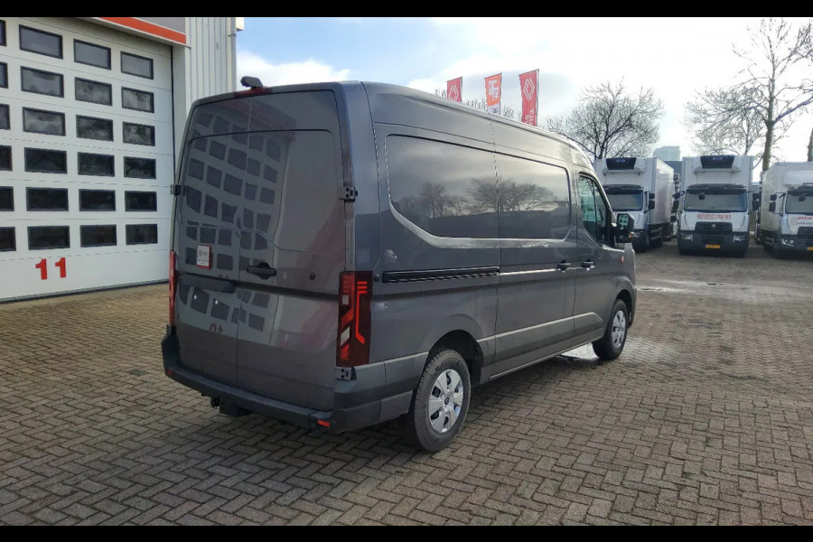 Renault Master 150.35 - L2H2 GESLOTEN - EURO 6 - METALLIC ASFALT - TREKHAAK - V-32-JZF - BPM VRIJ!