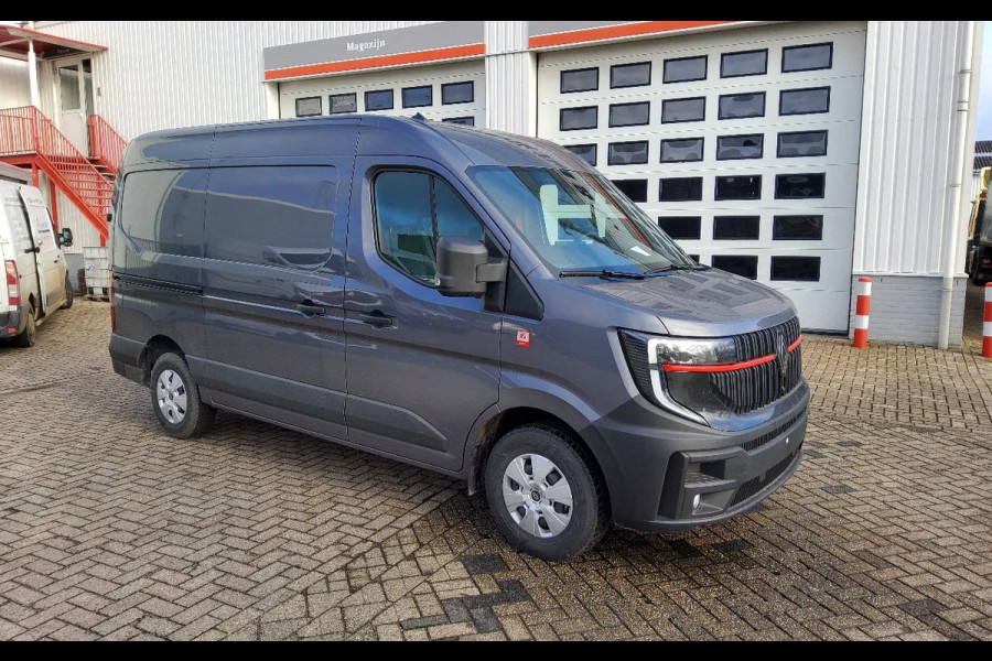 Renault Master 150.35 - L2H2 GESLOTEN - EURO 6 - METALLIC ASFALT - TREKHAAK - V-32-JZF - BPM VRIJ!