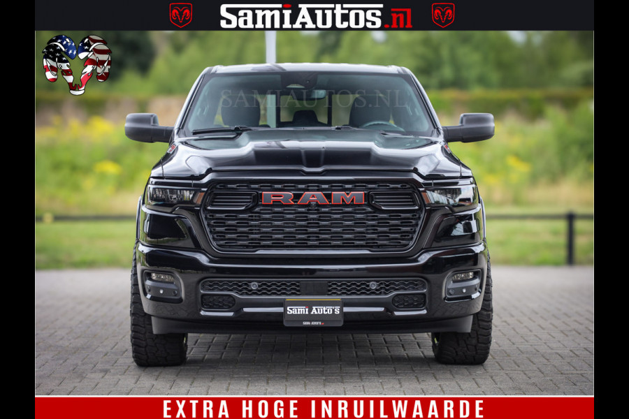 Dodge Ram TradesMan 6 Persoons Uitvoering | LEDER RS | 420Pk 636Nm | Pick-Up | Comfortabele Dubbele Cabine met Royale 6 Zitplaatsen | BPM vrij | Nu Leverbaar uit Voorraad | Voorraad Nr 2217- 2911