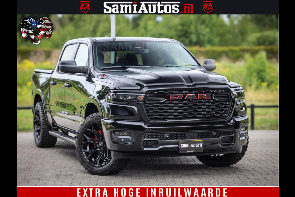 Dodge Ram TradesMan 6 Persoons Uitvoering | LEDER RS | 420Pk 636Nm | Pick-Up | Comfortabele Dubbele Cabine met Royale 6 Zitplaatsen | BPM vrij | Nu Leverbaar uit Voorraad | Voorraad Nr 2217- 2911