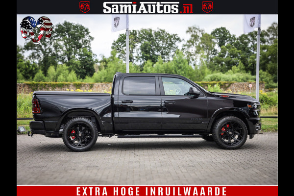 Dodge Ram TradesMan 6 Persoons Uitvoering | LEDER RS | 420Pk 636Nm | Pick-Up | Comfortabele Dubbele Cabine met Royale 6 Zitplaatsen | BPM vrij | Nu Leverbaar uit Voorraad | Voorraad Nr 2217- 2911