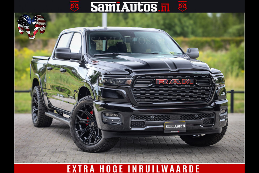 Dodge Ram TradesMan 6 Persoons Uitvoering | LEDER RS | 420Pk 636Nm | Pick-Up | Comfortabele Dubbele Cabine met Royale 6 Zitplaatsen | BPM vrij | Nu Leverbaar uit Voorraad | Voorraad Nr 2217- 2911