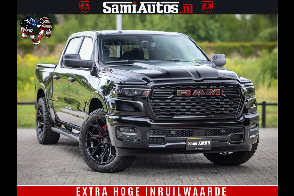 Dodge Ram TradesMan 6 Persoons Uitvoering | LEDER RS | 420Pk 636Nm | Pick-Up | Comfortabele Dubbele Cabine met Royale 6 Zitplaatsen | BPM vrij | Nu Leverbaar uit Voorraad | Voorraad Nr 2217- 2911