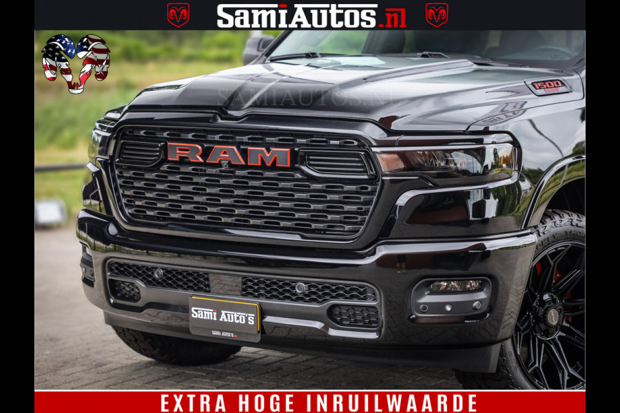 Dodge Ram TradesMan 6 Persoons Uitvoering | LEDER RS | 420Pk 636Nm | Pick-Up | Comfortabele Dubbele Cabine met Royale 6 Zitplaatsen | BPM vrij | Nu Leverbaar uit Voorraad | Voorraad Nr 2217- 2911