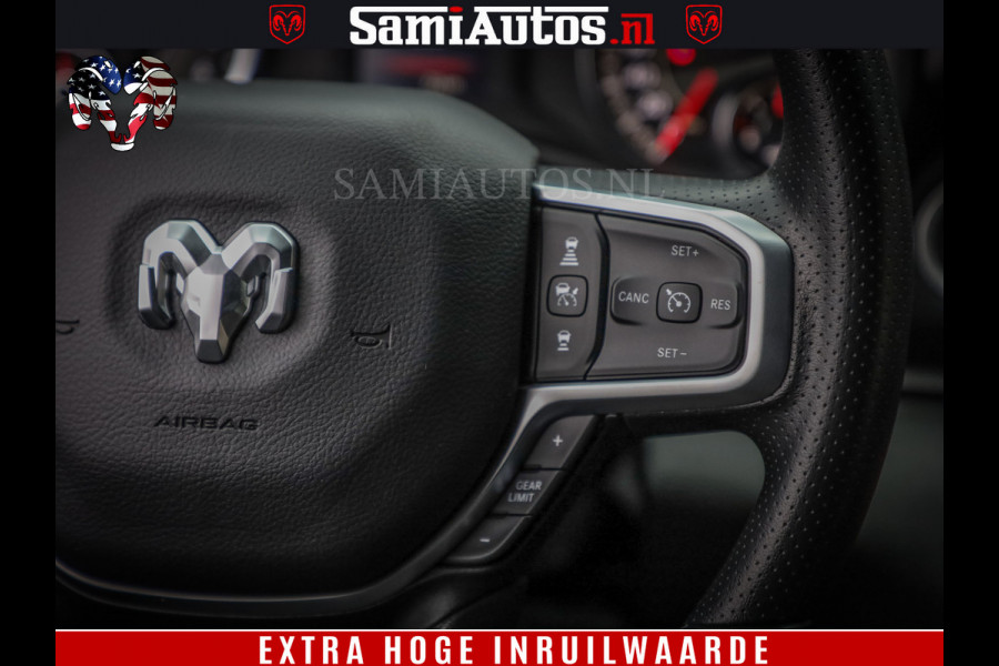 Dodge Ram TradesMan 6 Persoons Uitvoering | LEDER RS | 420Pk 636Nm | Pick-Up | Comfortabele Dubbele Cabine met Royale 6 Zitplaatsen | BPM vrij | Nu Leverbaar uit Voorraad | Voorraad Nr 2217- 2911