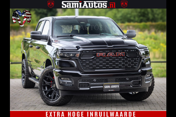 Dodge Ram TradesMan 6 Persoons Uitvoering | LEDER RS | 420Pk 636Nm | Pick-Up | Comfortabele Dubbele Cabine met Royale 6 Zitplaatsen | BPM vrij | Nu Leverbaar uit Voorraad | Voorraad Nr 2217- 2911