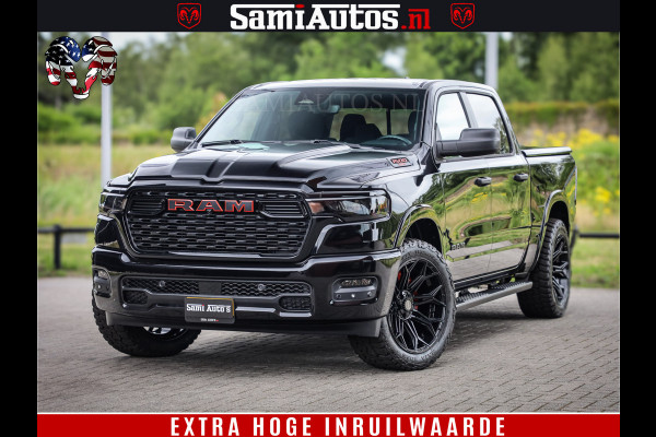 Dodge Ram TradesMan 6 Persoons Uitvoering | LEDER RS | 420Pk 636Nm | Pick-Up | Comfortabele Dubbele Cabine met Royale 6 Zitplaatsen | BPM vrij | Nu Leverbaar uit Voorraad | Voorraad Nr 2217- 2911