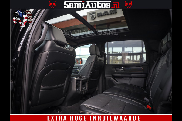 Dodge Ram 1500 SPORT BLACK EDITION | 4X4 5.7 V8 | VOL OPTIES | 360 CAMERA | APPLE CARPLAY | 3500KG | 22INCH NIGHT | FULL LED | ADAPTIVE CRUISE | MEMORY SEATS | LEDER | DUBBELE CABINE | CREWCAB