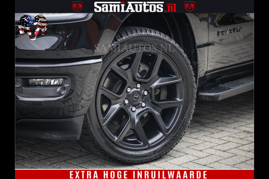 Dodge Ram 1500 SPORT BLACK EDITION | 4X4 5.7 V8 | VOL OPTIES | 360 CAMERA | APPLE CARPLAY | 3500KG | 22INCH NIGHT | FULL LED | ADAPTIVE CRUISE | MEMORY SEATS | LEDER | DUBBELE CABINE | CREWCAB