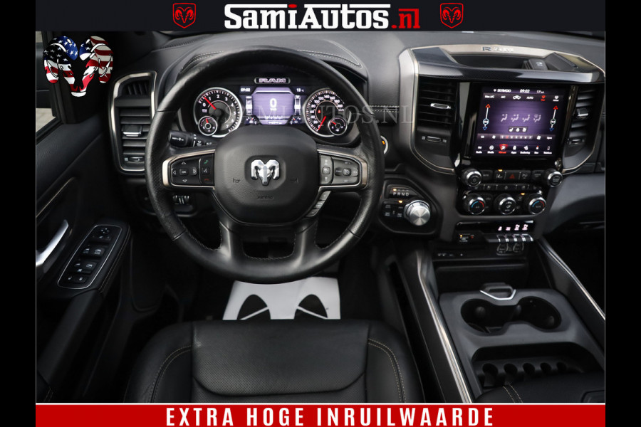 Dodge Ram 1500 SPORT BLACK EDITION | 4X4 5.7 V8 | VOL OPTIES | 360 CAMERA | APPLE CARPLAY | 3500KG | 22INCH NIGHT | FULL LED | ADAPTIVE CRUISE | MEMORY SEATS | LEDER | DUBBELE CABINE | CREWCAB