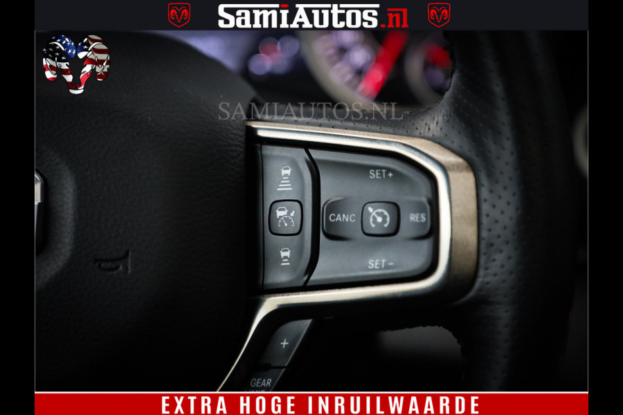 Dodge Ram 1500 SPORT BLACK EDITION | 4X4 5.7 V8 | VOL OPTIES | 360 CAMERA | APPLE CARPLAY | 3500KG | 22INCH NIGHT | FULL LED | ADAPTIVE CRUISE | MEMORY SEATS | LEDER | DUBBELE CABINE | CREWCAB
