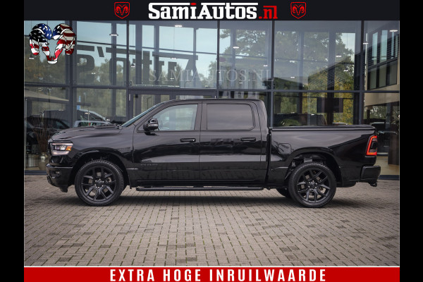 Dodge Ram 1500 SPORT BLACK EDITION | 4X4 5.7 V8 | VOL OPTIES | 360 CAMERA | APPLE CARPLAY | 3500KG | 22INCH NIGHT | FULL LED | ADAPTIVE CRUISE | MEMORY SEATS | LEDER | DUBBELE CABINE | CREWCAB