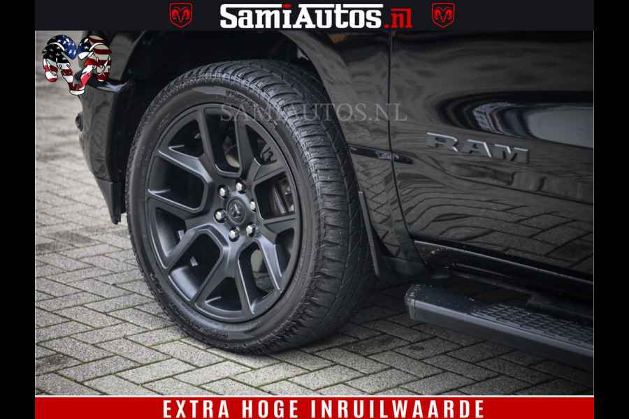 Dodge Ram 1500 SPORT BLACK EDITION | 4X4 5.7 V8 | VOL OPTIES | 360 CAMERA | APPLE CARPLAY | 3500KG | 22INCH NIGHT | FULL LED | ADAPTIVE CRUISE | MEMORY SEATS | LEDER | DUBBELE CABINE | CREWCAB