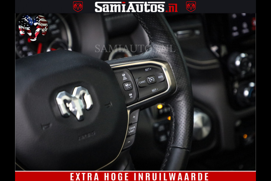 Dodge Ram 1500 SPORT BLACK EDITION | 4X4 5.7 V8 | VOL OPTIES | 360 CAMERA | APPLE CARPLAY | 3500KG | 22INCH NIGHT | FULL LED | ADAPTIVE CRUISE | MEMORY SEATS | LEDER | DUBBELE CABINE | CREWCAB