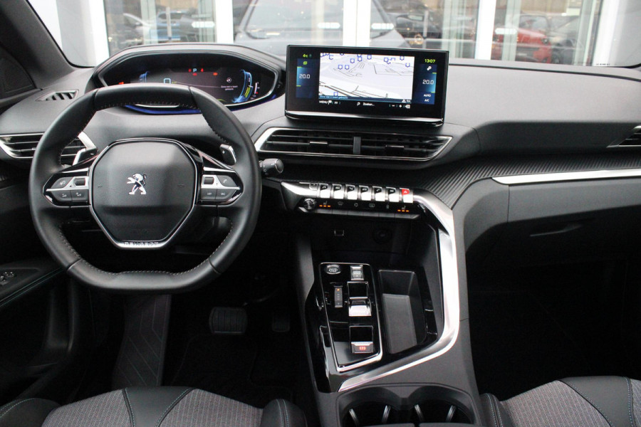 Peugeot 3008 1.6 HYbrid 180PK ALLURE PACK BUSINESS | STOEL VERWARMING | APPLE CARPLAY/ANDROID AUTO | NAVIGATIE | ACHTERUITRIJ CAMERA | KEYLESS ENTRY/START | LICHTMETALEN VELGEN 18" | DAB+ RADIO | LED KOPLAMPEN | CRUISE CONTROL | CLIMATE CONTROL |