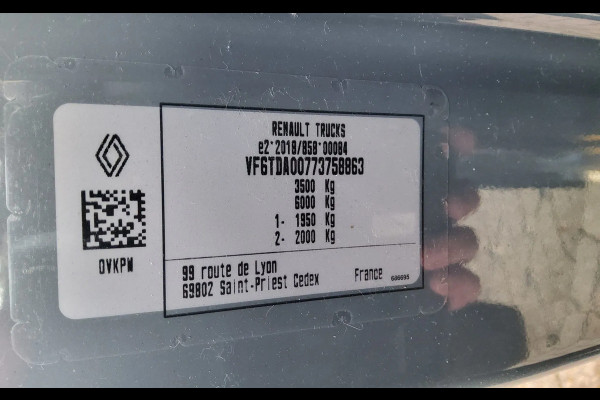 Renault Master 150.35 EURO 6 L2H2 GESLOTEN GRIJS URBAN - TREKHAAK - V-17-KHD - BPM VRIJ!