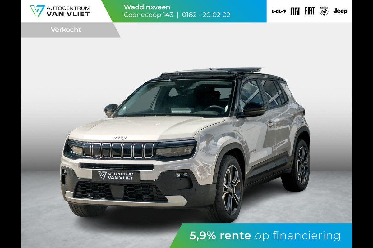 Jeep Avenger Summit 54 kWh | Uit voorraad leverbaar | 17%  Bijtelling | Schuif/Kanteldak | Winter Pack | Warmtepomp | Info&Convenience Pack | Full Operational Lease € 599,-