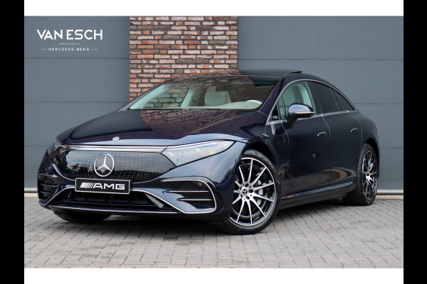 Mercedes-Benz EQS 450+ AMG Line 108 kWh | Hyperscreen | Luchtvering | Achterasbesturing | Distronic | Burmester | Memory | Keyless Go | Warmtepomp | Elek. Zitplaatsen Achter |