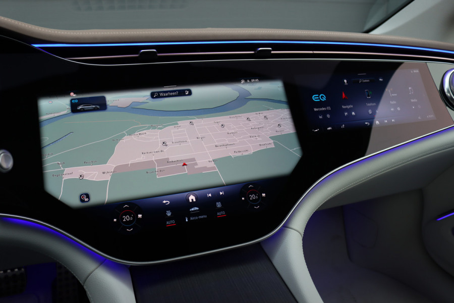 Mercedes-Benz EQS 450+ AMG Line 108 kWh | Hyperscreen | Luchtvering | Achterasbesturing | Distronic | Burmester | Memory | Keyless Go | Warmtepomp | Elek. Zitplaatsen Achter |
