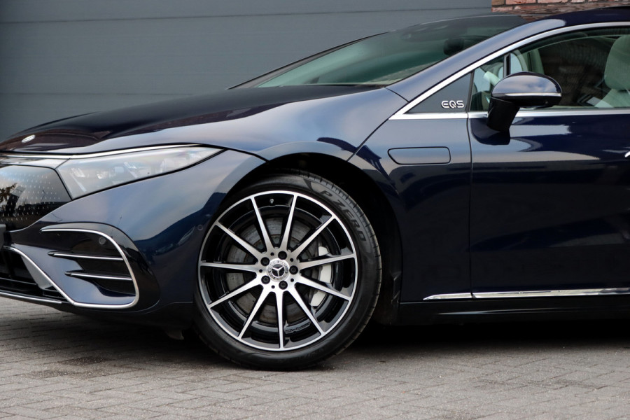 Mercedes-Benz EQS 450+ AMG Line 108 kWh | Hyperscreen | Luchtvering | Achterasbesturing | Distronic | Burmester | Memory | Keyless Go | Warmtepomp | Elek. Zitplaatsen Achter |
