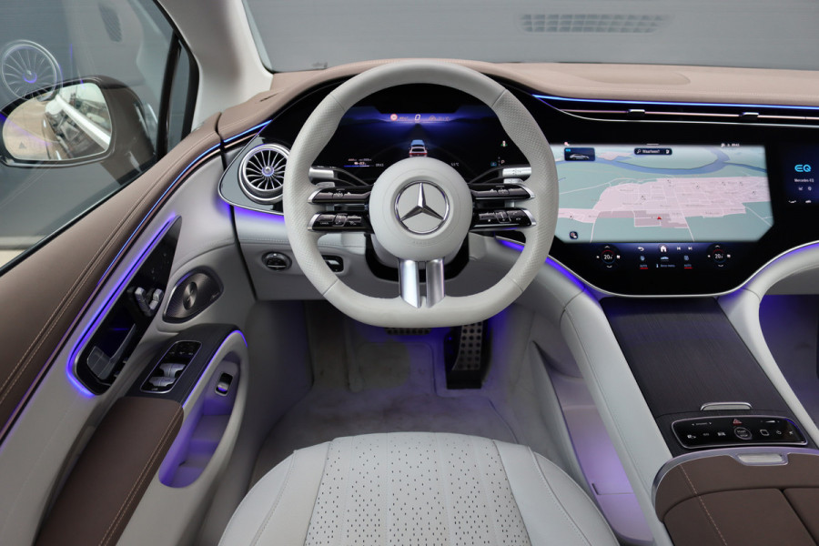 Mercedes-Benz EQS 450+ AMG Line 108 kWh | Hyperscreen | Luchtvering | Achterasbesturing | Distronic | Burmester | Memory | Keyless Go | Warmtepomp | Elek. Zitplaatsen Achter |