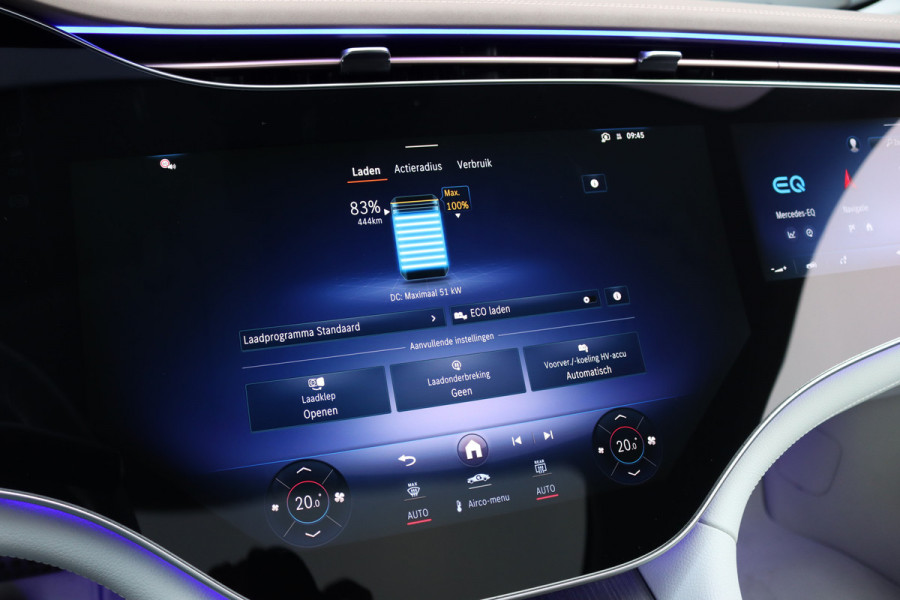 Mercedes-Benz EQS 450+ AMG Line 108 kWh | Hyperscreen | Luchtvering | Achterasbesturing | Distronic | Burmester | Memory | Keyless Go | Warmtepomp | Elek. Zitplaatsen Achter |