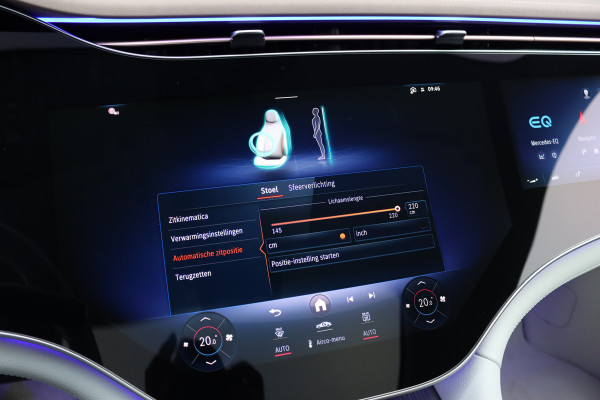 Mercedes-Benz EQS 450+ AMG Line 108 kWh | Hyperscreen | Luchtvering | Achterasbesturing | Distronic | Burmester | Memory | Keyless Go | Warmtepomp | Elek. Zitplaatsen Achter |