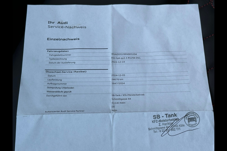 Audi A3 Sportback 2.5 TFSI RS 3 Quattro 294Kw Pano Incl BTW!