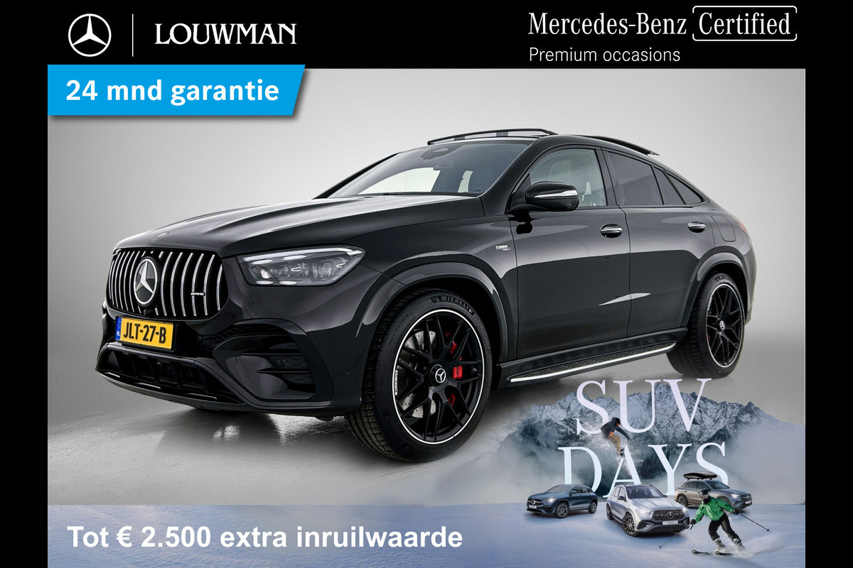 Mercedes-Benz GLE Coupé Mercedes-AMG 53 Hybrid 4MATIC+ Premium Plus AMG Premium Plus | Night Pakket | Trekhaak | Panorama Schuif-Kanteldak | 22 Inch AMG Ve;lgen. Inclusief 24 maanden MB Certified garantie voor Europa.