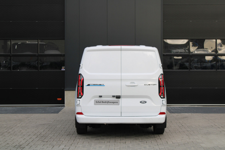 Ford E-Transit Custom 340 L2H1 Limited 65 kWh 218pk - 2x Schuif - LED - 360 Camera - B&O - ACC - Navi - Stoel/Stuurverwarming - Rijklaar