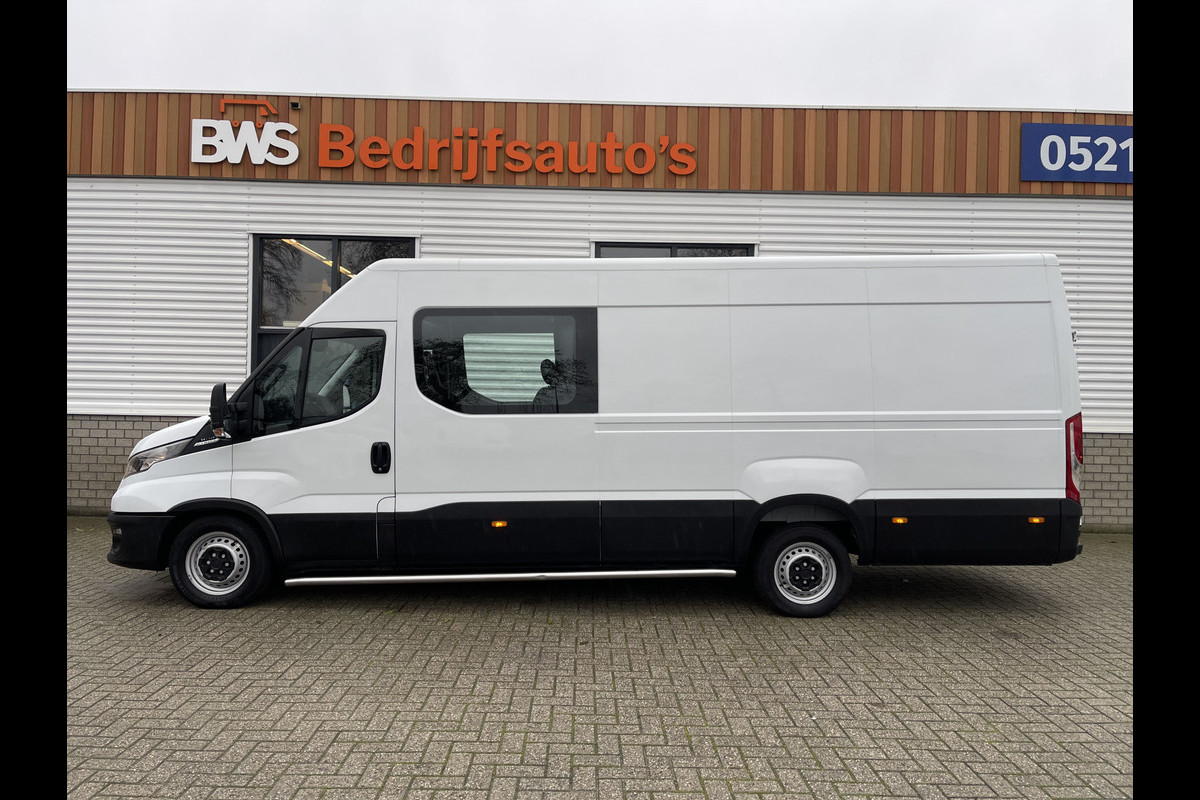 Iveco Daily 35S14V 2.3 410 L4H2 automaat / dubbel cabine 7 persoons / vaste prijs rijklaar € 29.950 ex btw / lease €/ cruise en climate control / trekhaak 3500 kg / euro 6 / bpm vrij