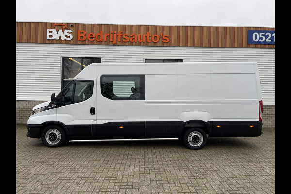 Iveco Daily 35S14V 2.3 410 L4H2 automaat / dubbel cabine 7 persoons / vaste prijs rijklaar € 29.950 ex btw / lease €/ cruise en climate control / trekhaak 3500 kg / euro 6 / bpm vrij
