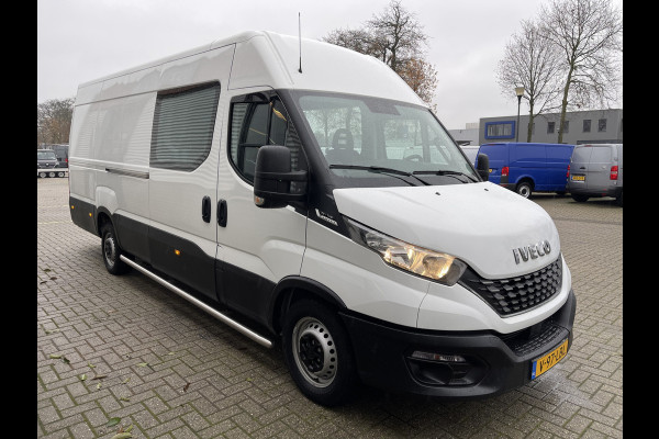 Iveco Daily 35S14V 2.3 410 L4H2 automaat / dubbel cabine 7 persoons / vaste prijs rijklaar € 29.950 ex btw / lease €/ cruise en climate control / trekhaak 3500 kg / euro 6 / bpm vrij