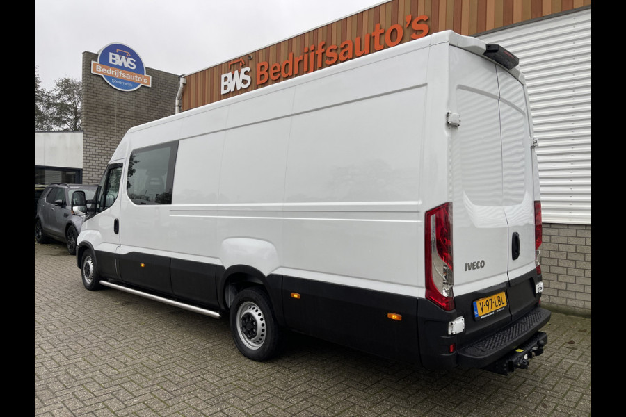 Iveco Daily 35S14V 2.3 410 L4H2 automaat / dubbel cabine 7 persoons / vaste prijs rijklaar € 29.950 ex btw / lease €/ cruise en climate control / trekhaak 3500 kg / euro 6 / bpm vrij