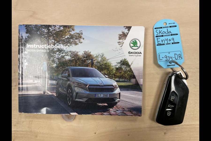 Škoda ENYAQ iV 80|GROTE ACCU|VOLLEDER|CARPLAY|CAMERA|NAVI|STUURVERWARMING|NL-AUTO|NAP|1e EIG|INCL.BTW|