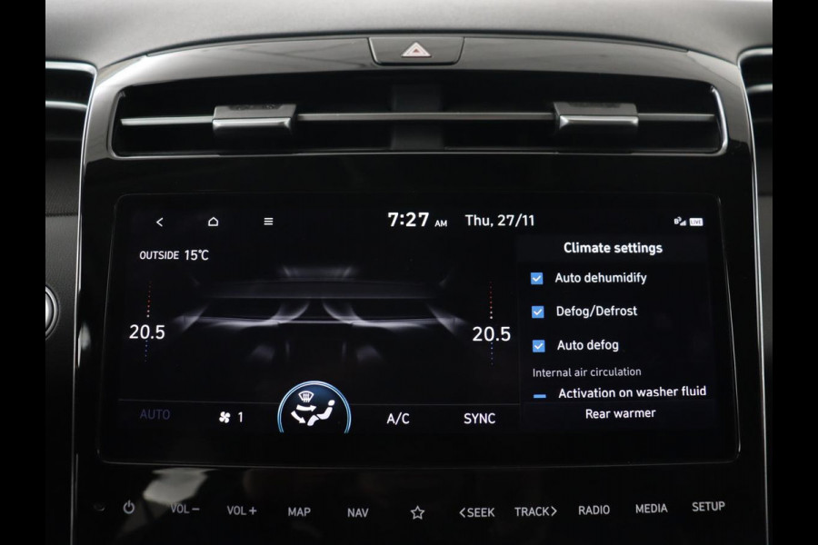 Hyundai Tucson 1.6 T-GDI PHEV Premium Sky 4WD | Panoramadak | Stoelventilatie | Leder | 360 Camera | Adaptive cruise | Carplay | Achterbankverwarming | Navigatie | Keyless | Full LED | Memory | Plug In