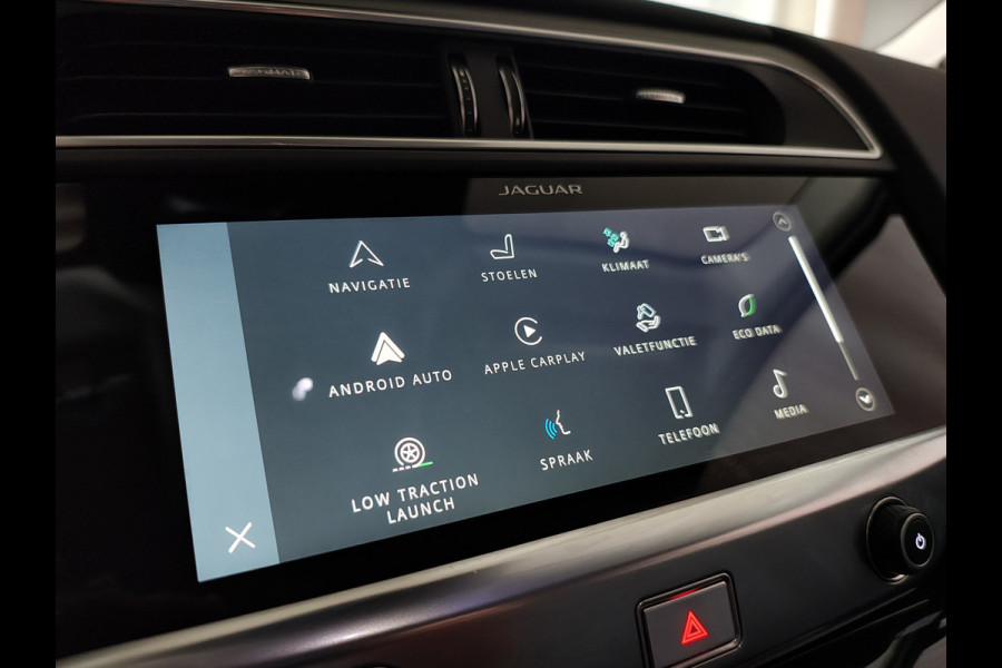 Jaguar I-PACE EV400 AWD 90kWh Leder 360°Camera Business Edition S Meridian®-Audio Stoel+Stuurverwarming Navi Ecc Apple Carplay Android Auto Cr Voorruitverwarming DAB+ Led Verkeersbord detectie Rijstrooksensor Wifi SOH 89% Origineel Nederlandse Auto Nieuwprijs  €72.475,-