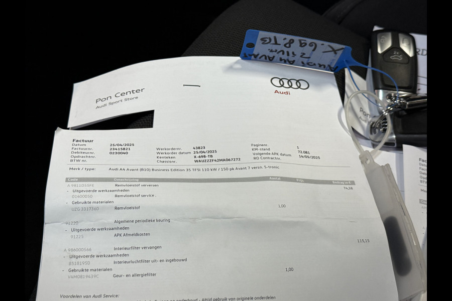 Audi A4 Avant 35 TFSI | Panoramadak | Elektr. trekhaak | Adaptive cruise | Verwarmde sportstoelen | Carplay | Full LED | Dealer onderhouden