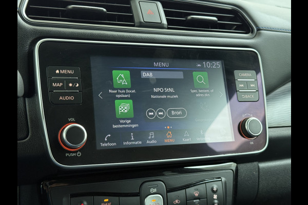 Nissan Leaf Acenta 40kWh Navi Camera Adap.Cruise Apple Carplay Android Ecc SOH 88% DAB Stuur-Stoel-Achterbankverwarming Lmv Privacy Glas Rijstrooksensor Origineel Nederlandse Auto 1e Eigenaar