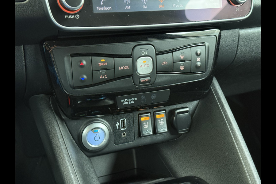 Nissan Leaf Acenta 40kWh Navi Camera Adap.Cruise Apple Carplay Android Ecc SOH 88% DAB Stuur-Stoel-Achterbankverwarming Lmv Privacy Glas Rijstrooksensor Origineel Nederlandse Auto 1e Eigenaar