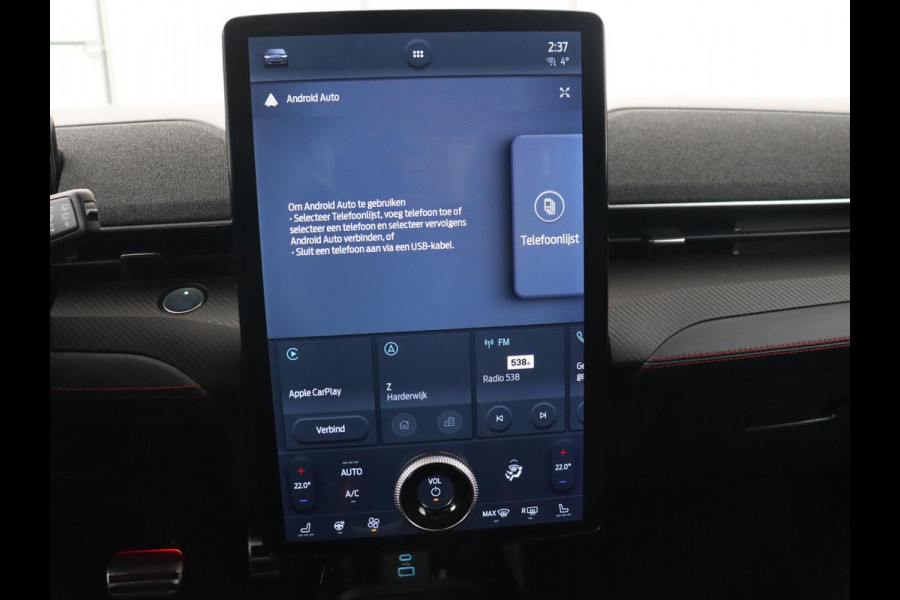 Ford Mustang Mach-E AWD 75 kWh | Panoramadak | 360 Camera | Leder | Stoelverwarming | Adaptive cruise | Carplay | Park Assist | Navigatie | Full LED | B&O Sound