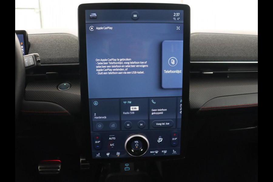 Ford Mustang Mach-E AWD 75 kWh | Panoramadak | 360 Camera | Leder | Stoelverwarming | Adaptive cruise | Carplay | Park Assist | Navigatie | Full LED | B&O Sound