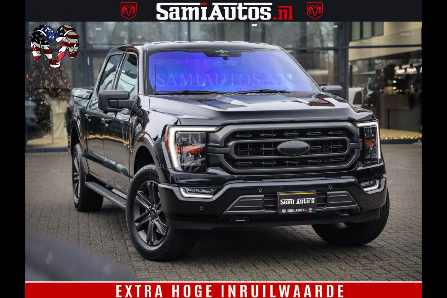 Ford USA F-150 BLACK OPS | 5.0 V8 406PK | 360 CAMERA | UITLAAT KLEP | BEDSLIDE | CREW CAB | LEDER | CREW CAB | DUBBELE CABINE | 5 PERSOONS | DC | GRIJSKENTEKEN |