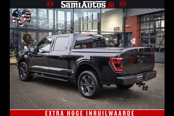 Ford USA F-150 BLACK OPS | 5.0 V8 406PK | 360 CAMERA | UITLAAT KLEP | BEDSLIDE | CREW CAB | LEDER | CREW CAB | DUBBELE CABINE | 5 PERSOONS | DC | GRIJSKENTEKEN |