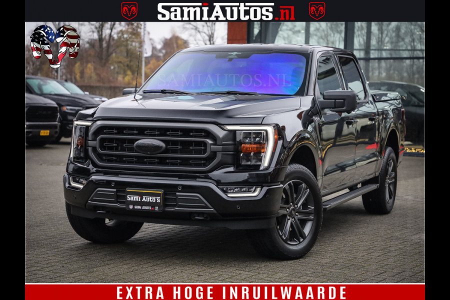 Ford USA F-150 BLACK OPS | 5.0 V8 406PK | 360 CAMERA | UITLAAT KLEP | BEDSLIDE | CREW CAB | LEDER | CREW CAB | DUBBELE CABINE | 5 PERSOONS | DC | GRIJSKENTEKEN |
