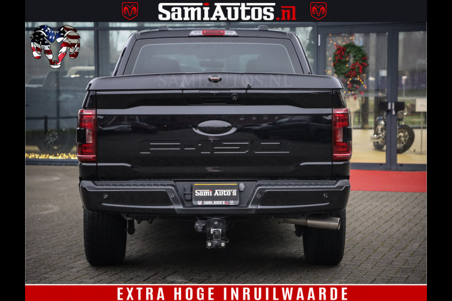 Ford USA F-150 BLACK OPS | 5.0 V8 406PK | 360 CAMERA | UITLAAT KLEP | BEDSLIDE | CREW CAB | LEDER | CREW CAB | DUBBELE CABINE | 5 PERSOONS | DC | GRIJSKENTEKEN |