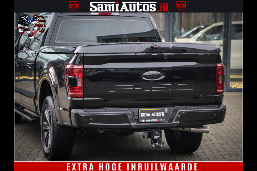 Ford USA F-150 BLACK OPS | 5.0 V8 406PK | 360 CAMERA | UITLAAT KLEP | BEDSLIDE | CREW CAB | LEDER | CREW CAB | DUBBELE CABINE | 5 PERSOONS | DC | GRIJSKENTEKEN |