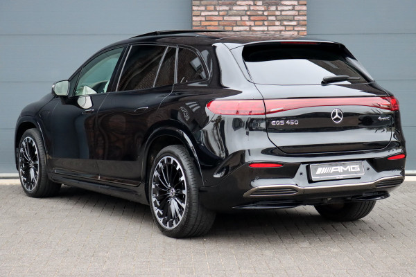 Mercedes-Benz EQS SUV 450 4MATIC AMG Line 118 kWh | Facelift | Hyperscreen | Achterasbesturing | Airmatic | Distronic+ | Massage | Burmester | Trekhaak | Verwarmd Stuurwiel | HUD | Stoelventilatie |