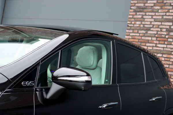 Mercedes-Benz EQS SUV 450 4MATIC AMG Line 118 kWh | Facelift | Hyperscreen | Achterasbesturing | Airmatic | Distronic+ | Massage | Burmester | Trekhaak | Verwarmd Stuurwiel | HUD | Stoelventilatie |